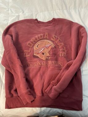 Unisex FSU Sweatshirt Crewneck - Vintage Maroon